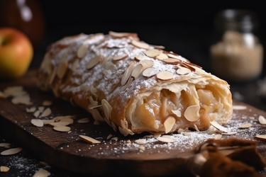 Вкусный яблочный штрудель на десерт. Создать ИИ - yliv