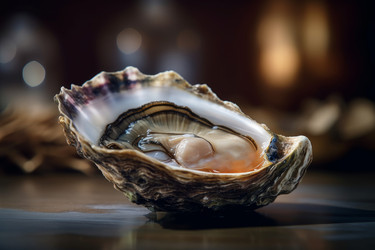 Морская устрица. Изысканный ужин из морепродуктов. Генерировать искусственный интеллект - yliv