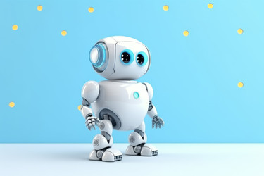 Фон симпатичного робота-чат-бота. Генерировать искусственный интеллект - yliv