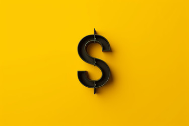 Фон со знаком доллара. Генерировать искусственный интеллект - yliv