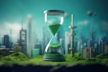 Песочные часы green eco. Климат земного времени. Генерировать искусственный интеллект - yliv