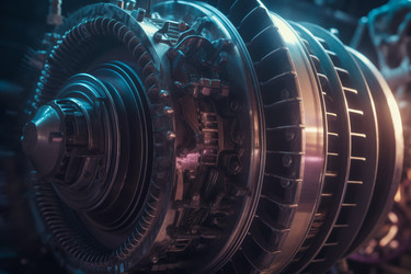Промышленная газовая турбина. Генерировать искусственный интеллект - yliv