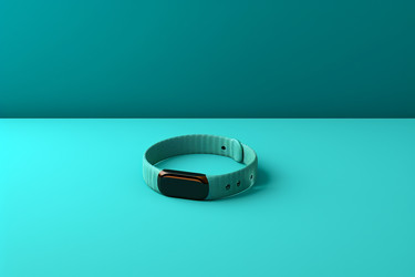 Фон фитнес-браслета. Белый ремешок для часов. Генерировать искусственный интеллект - yliv