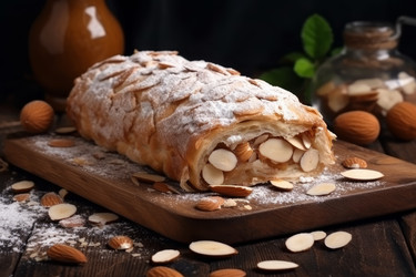 Вкусный яблочный штрудель. Фруктовый пирог. Генерировать искусственный интеллект - yliv
