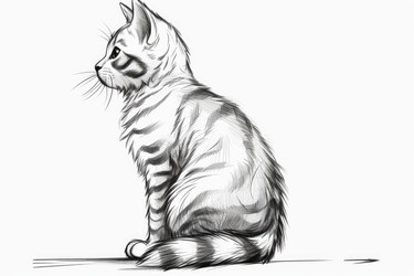 Раскрашивающая кошка Китти. Генерировать искусственный интеллект - yliv