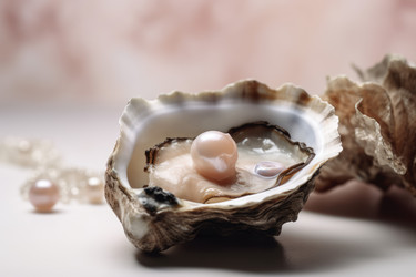 Открытая морская жемчужина из устричной раковины. Генерировать искусственный интеллект - yliv