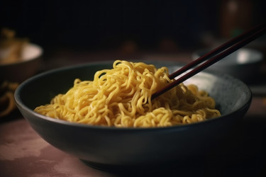 Японский горшочек с китайской лапшой. Культура вкусная. Генерировать искусственный интеллект - yliv