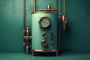 Работает котельная в стиле ретро. Генерировать искусственный интеллект - yliv