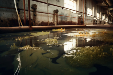 Завод по производству грязной воды. Генерировать искусственный интеллект - yliv
