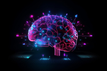 Технология Brain неон. Руководитель цифровой человек. Создать ИИ - yliv
