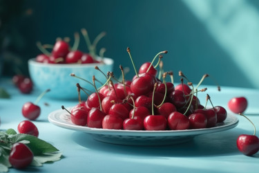 Вишня сочная. Пища спелой природы. Генерировать искусственный интеллект - yliv