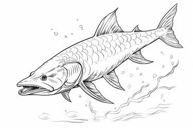 Книжка-раскраска "Рыбка". Раскрашивающая водная страница. Генерировать искусственный интеллект - yliv