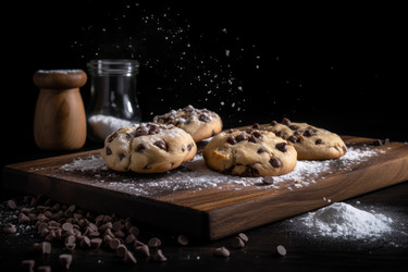 Выпечка печенья с шоколадной крошкой. Куча макросов. Генерировать искусственный интеллект - yliv