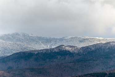 Вид на заснеженные сопки. Пик Чехова. Сахалин. View of the snow-covered hills. Chekhov Peak. Sakhalin. (marka) - marka