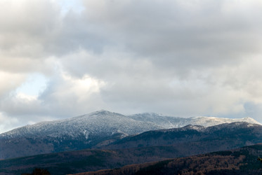 Вид на заснеженные сопки. Пик Чехова. Сахалин. View of the snow-covered hills. Chekhov Peak. Sakhalin. (marka) - marka