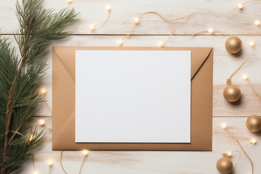 Рождественская праздничная открытка xmas. Декоративная рамка. Генерировать искусственный интеллект - yliv