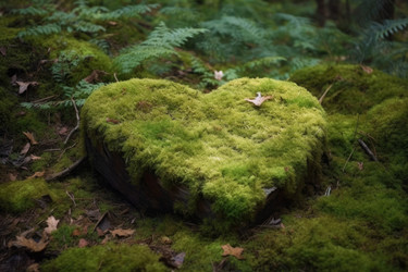 Сердце каменного мохового леса. Естественный дизайн. Генерировать искусственный интеллект - yliv