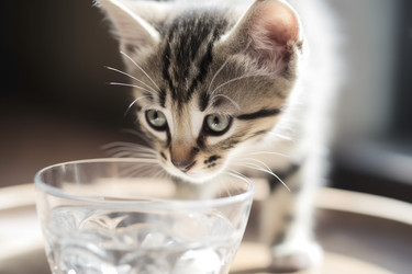 Котенка пить стакан воды. Создать ИИ - yliv