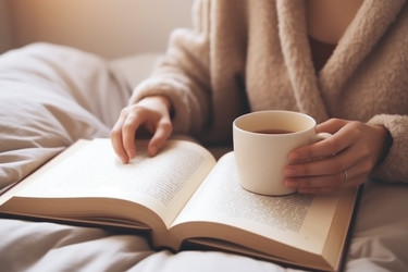 Закажите уютный кофе. Чашка зимнего корма. Генерировать искусственный интеллект - yliv