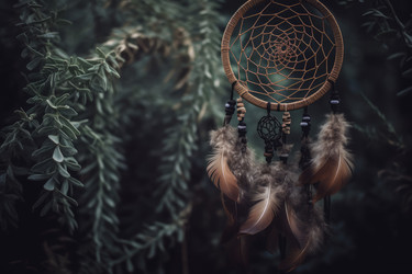 Природа ловца снов. Дизайн из перьев. Генерировать искусственный интеллект - yliv