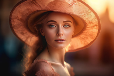 Хорошенькая элегантная женщина. Генерировать искусственный интеллект - yliv