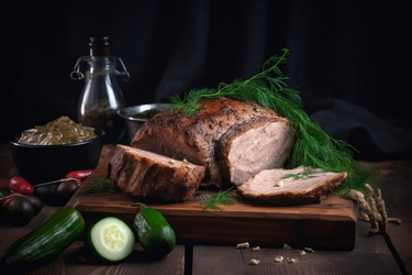 Блюдо из мясной вырезки. Генерировать искусственный интеллект - yliv