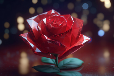 Красное розовое стекло. Природа сада. Генерировать искусственный интеллект - yliv