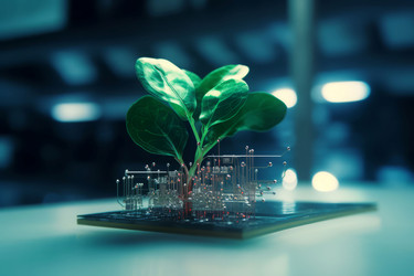 Технологичное растениеводство. Офис nature eco. Генерировать искусственный интеллект - yliv