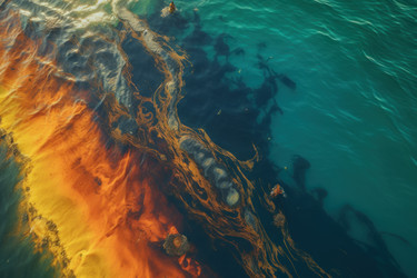 Разлив нефти в море. генерировать искусственный интеллект - yliv