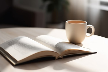 Открытая книга утреннюю чашку. Создать ИИ - yliv