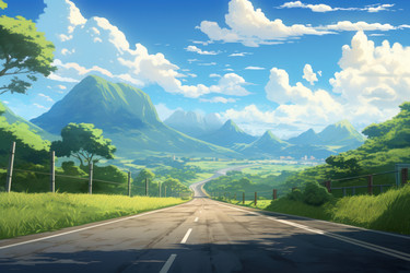 Аниме-визуальная новелла Road way. Генерировать искусственный интеллект - yliv