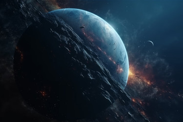 Планета в глубоком космосе. Космическое небо. Генерировать искусственный интеллект - yliv