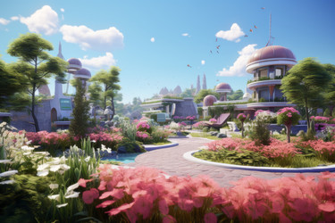 Фитнес-центр Green flowers city. Генерировать искусственный интеллект - yliv