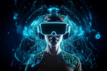 Женская гарнитура Ai vr. Очки Ar. Генерировать искусственный интеллект - yliv