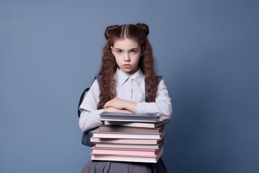 Школьница читала книжки. Генерировать искусственный интеллект - yliv