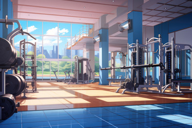 Аниме-визуальная новелла Gym city. Новое настроение. Генерировать искусственный интеллект - yliv
