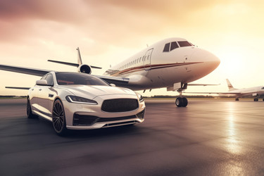 Роскошный автомобиль-реактивный самолет. Генерировать искусственный интеллект - yliv