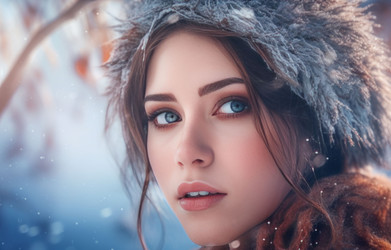Замороженные зимний девушка. Создать ИИ - yliv