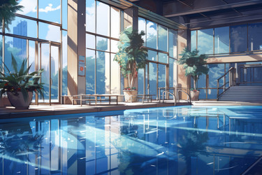 Анимационная визуальная новелла Pool windows. Генерировать искусственный интеллект - yliv