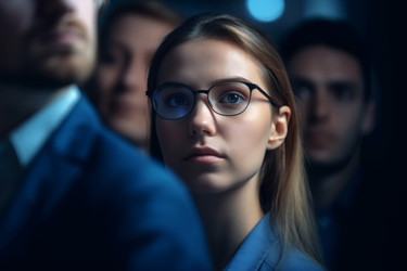 Женщина между мужчинами. Задний ноутбук. Генерировать искусственный интеллект - yliv