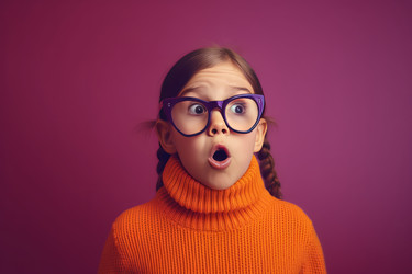 Удивленная симпатичная девушка. Генерировать искусственный интеллект - yliv