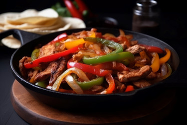 Вкусные фахитас. Еда мясная закуска. Генерировать искусственный интеллект - yliv