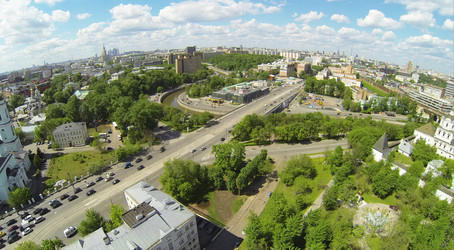 россия, москва - 14 мая 2014 года: городской пейзаж вблизи - paha_l