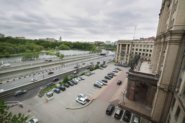 россия, москва - 18 мая 2015 года: городской пейзаж с московским - paha_l