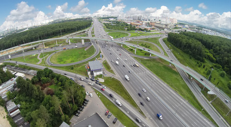 движение транспорта по новорижской эстакаде и московскому кольцу - paha_l