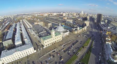 москва, россия - 09 ноября 2013 г.: (вид с беспилотного летательного аппарата - paha_l