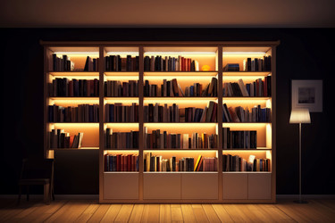 Книжная полка. Стопка для изучения литературы. Генерировать искусственный интеллект - yliv