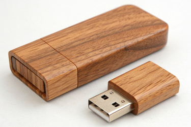 Уникальный деревянный USB-накопитель, подчеркивающий естественную текстуру и мастерство изготовления - RomanZ