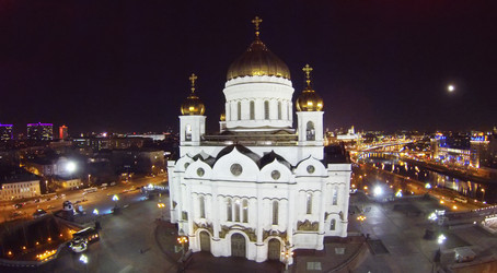 храм христа спасителя ночью - paha_l