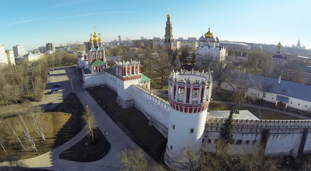 МОСКВА, РОССИЯ - 23 марта 2014 г.: Вид с высоты птичьего полета на - paha_l